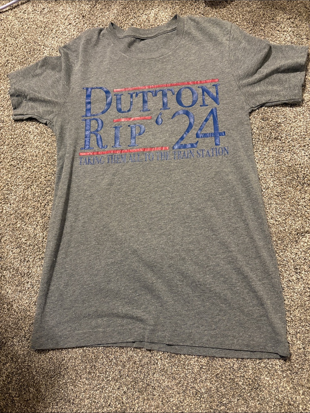 Dutton Rip '24 Gray Graphic Tee